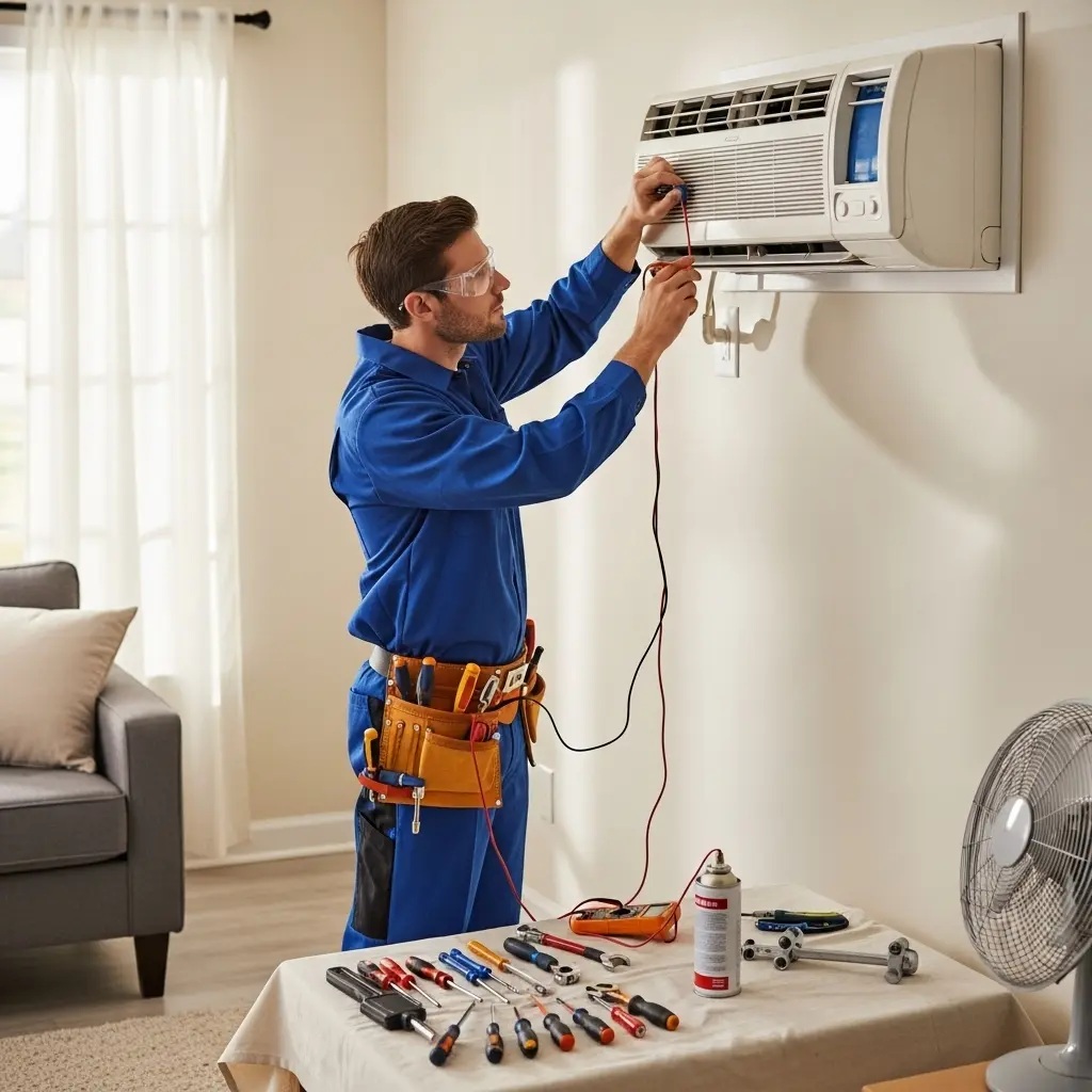 Kula Hotpoint Hotpoint klima gaz dolumu ve bakım – Enerji verimliliği artırıldı. - Teknik servis örneği